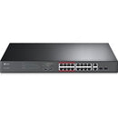 TP-Link TL-SL1218MP - 16 Port 10/100Mbps Fast Ethernet PoE Switch - PEGASUSS 