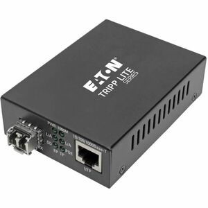 Eaton Tripp Lite Series Gigabit Multimode Fiber to Ethernet Media Converter, POE+ - 10/100/1000 LC, 850 nm, 550M (1804.46 ft.)