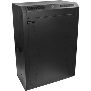 StarTech.com 8U 19" Vertical Wall Mount Server Rack Cabinet Enclosure - Low Profile (15") - 30" Deep Locking w/2U for Network IT Equipment