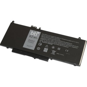 BTI 451-BBTX-BTI 7.6V 62WHR LI-ION BATTERY 0C1P4, 451-BBUP, 7V69Y, K3JK9, 451-BBTW, 451-BBUQ, FN7FY, NR1DY, 451-BBTX, 535NC, HK6DV, TXF9M, 451-BBUN, 6MT4T, JCDHY LATITUDE E5470, E5570