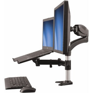 StarTech.com Laptop Monitor Stand, Computer Monitor Stand, Articulating, VESA Mount Monitor Desk Mount, For up to 27"(17.6lb/8kg) Displays - PEGASUSS 