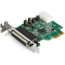 StarTech.com 4-port PCI Express RS232 Serial Adapter Card - PCIe Serial DB9 Controller Card 16950 UART - Low Profile - Windows/Linux - PEGASUSS 
