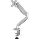 Fellowes Platinum Series High Quality Single Monitor Arm for 32-Inch Monitors, Full Motion, 360&deg; Rotation, VESA Mount with Grommet or Clamp, USB Ports, Ergonomic, Silver - PEGASUSS 