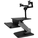 StarTech.com Dual Monitor Sit-to-stand Workstation - One-Touch Height Adjustment - PEGASUSS 