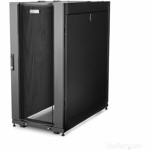 StarTech.com 4-Post 25U Server Rack Cabinet, 19" Data Rack Cabinet for Computer / IT Equipment, Home Network Rack, Half Height Server Rack