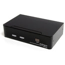 StarTech.com 2 Port DVI + USB KVM Switch with Audio - KVM switch - USB 2.0 Hub - 2 ports - 1 local user - 1U - PEGASUSS 
