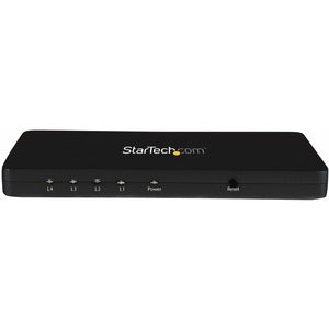 StarTech.com 4K HDMI Splitter - 4k 30Hz - 4 Port - Aluminum - Backward Compatible - HDMI Multi Port - HDMI Hub