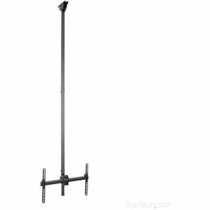 StarTech.com TV Ceiling Mount, Full-Motion Hanging Single Screen Vesa Mount for 32"-75" TVs / Displays - Height Adjustable Telescopic Pole