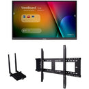 ViewSonic ViewBoard IFP6550-E1 - 4K Interactive Display with WiFi Adapter and Fixed Wall Mount - 350 cd/m2 - 65" - PEGASUSS 