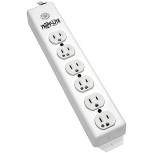 Tripp Lite by Eaton Safe-IT Medical-Grade Power Strip, UL 1363, 6x Hospital-Grade Outlets, Antimicrobial, 1.5 ft. (0.45 m) Cord