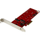 StarTech.com 2x M.2 SATA SSD Controller Card - PCIe - PCI Express M.2 SATA III Controller - NGFF Card Adapter - PEGASUSS 