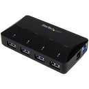 StarTech.com 4-Port USB 3.0 Hub plus Dedicated Charging Port - 5Gbps - 1 x 2.4A Port - Desktop USB Hub and Fast-Charging Station - PEGASUSS 