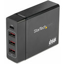 StarTech.com USB-C Charging Station, 72W, 1x USB-C + 3x USB-A, Portable Charger with PD, Laptop Replacement Charger, USB-C Power Adapter - PEGASUSS 