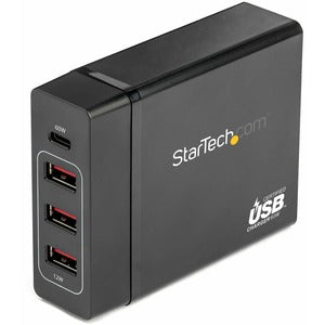 StarTech.com USB-C Charging Station, 72W, 1x USB-C + 3x USB-A, Portable Charger with PD, Laptop Replacement Charger, USB-C Power Adapter