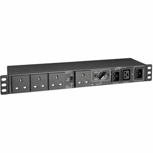 PDU monofásica intercambiable en caliente Eaton Tripp Lite Series 220-240 V 13 A con derivación manual, 4 tomacorrientes BS1363, entradas C20 y BS1363, montaje en rack o pared