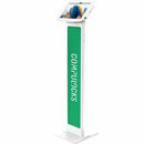 Compulocks Galaxy Tab A8/A7 Lite Enclosure Brandable Floor Stand - Space BrandMe - PEGASUSS 