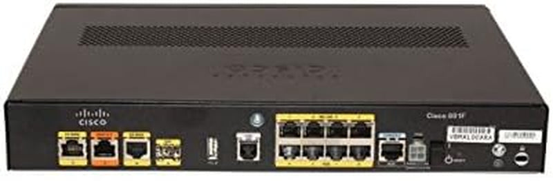 C891F-K9 Ethernet Integrated Services Router V.92 and ISDN Backup, 8-Gigabit Ethernet Ports, 802.11N Access Point, Small Form-Factor Pluggable (SFP), 1-Year Limited Hardware Warranty (C891F-K9)