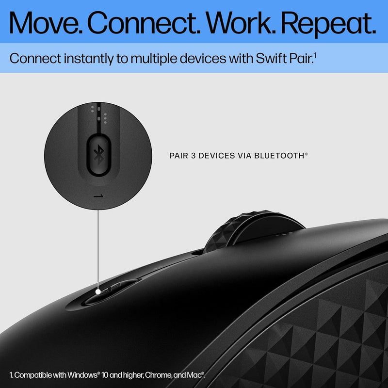 Wireless Bluetooth Mouse, 4200 DPI, Customizable Buttons, 24-Month Battery Life, Ergonomic Design