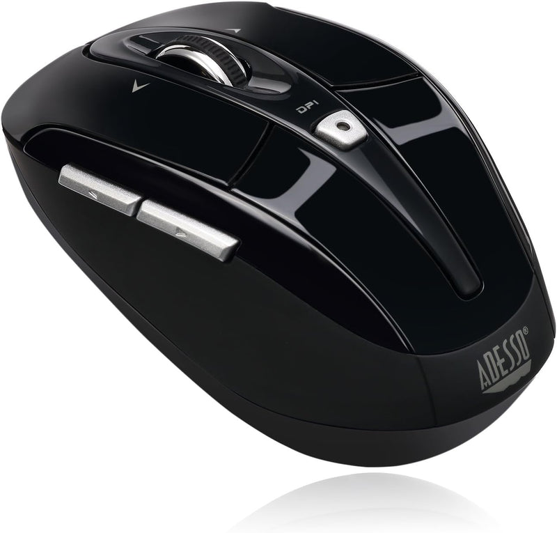 Imouse S60 Wireless Optical Mouse with 24 Ghz RF Technology, Programmable Driver, Tilt-Wheel Scrolling, and Magnetically Storable Receiver