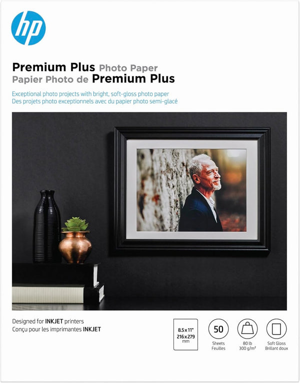 Premium plus Photo Paper, Satin, 8.5X11 In, 50 Sheets (CR667A)