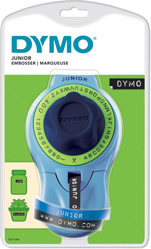 Junior Home Embossing Label Maker | 42 Character Wheel with Large Knob | No Batteries Required