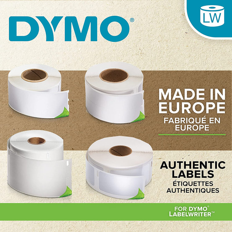 Authentic Labelwriter Return Address Labels | 25 Mm X 54 Mm | Self-Adhesive | Roll of 500 Easy-Peel Labels | for Labelwriter Label Makers | Made in Europe