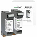 ecoPost Remanufactured Postage Meter Fluorescent Red 2 Pack Ink Cartridge for FP Mailing Solutions PIC40 - PEGASUSS 