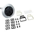 Middle Atlantic AMD8ATC Assembled Communications Poke-thru Device - Brushed Aluminum - PEGASUSS 