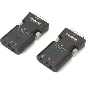 Black Box Mini Extender Receiver Only for DVI-D and Stereo Audio over Fiber - PEGASUSS 
