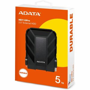 Adata HD710 Pro AHD710P-5TU31-CBK 5 TB Portable Hard Drive - External - Black - PEGASUSS 