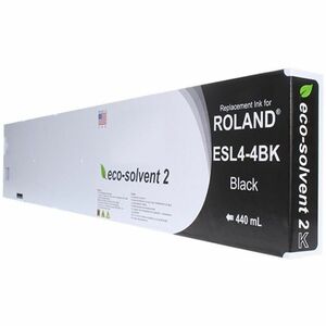WF Non-OEM New Light Black Wide Format Inkjet Cartridge for Roland ESL4-4LK - PEGASUSS 