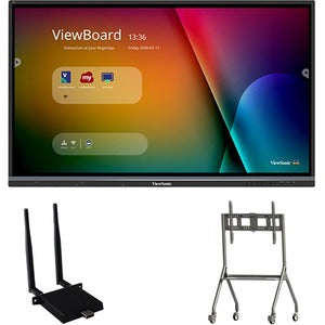 ViewSonic IFP7550-C4 - 75" ViewBoard Interactive Flat Panel Bundle with Chromebox - PEGASUSS 