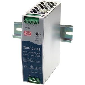 Black Box DIN Rail Industrial Power Supply - 120W, 48VDC - PEGASUSS 