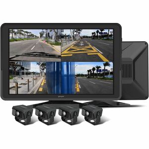GekoGear Orbit T100 4 Channel 1080P Dash Cam For Trucks With a 10.1" IPS Screen - PEGASUSS 