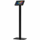 CTA Digital Premium Thin Profile Floor stand w/ Small Universal Security Enclosure (Black) - PEGASUSS 