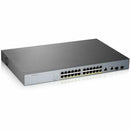 ZYXEL 24-port GbE Smart Managed PoE Switch with GbE Uplink - PEGASUSS 