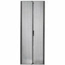 NetShelter SX 48U 750mm Wide Perforated Split Doors Black - PEGASUSS 
