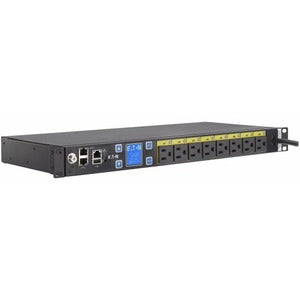 Eaton Managed rack PDU, 1U, 5-15P input, 1.44 kW max, 120V, 12A, 10 ft cord, Single-phase, Outlets: (8) 5-15R - PEGASUSS 