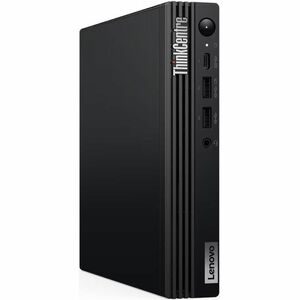 Lenovo ThinkCentre M70q Gen 5 12TD001LUS Desktop Computer - Intel Core i3 14th Gen i3-14100T - 16 GB - 512 GB SSD - Tiny - Black - PEGASUSS 