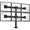 Chief Kontour Grommet Mounted Display Stand - For 4 or 6 Displays - Black - PEGASUSS 