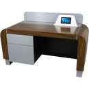 Middle Atlantic Pre-Configured L7 Series Lectern in Glamour Cherry with Silver Accents - PEGASUSS 