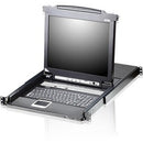 Aten Slideaway CL5716 19" LCD Console with 16-Port KVMP Switch-TAA Compliant - PEGASUSS 