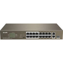 Tenda 16FE+2GE/1SFP Desktop Switch With 16-Port PoE - PEGASUSS 