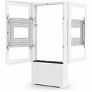 Chief Impact Floor Mounted Back-to-Back Kiosk, Portrait 50" White - PEGASUSS 