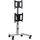 Chief P-Series Dual Vertical Display Accessory - For Mobile Cart - Black - PEGASUSS 