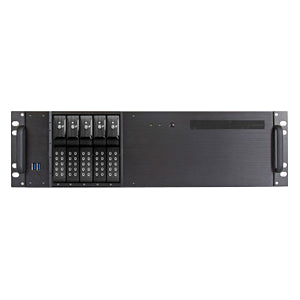 iStarUSA 3U Compact 5x3.5" Bay Trayless Hotswap microATX Chassis Black