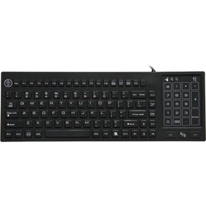 DSI WATERPROOF IP68 KEYBOARD WITH TRACK PAD/NUMBER PAD LED BACKLIT - PEGASUSS 
