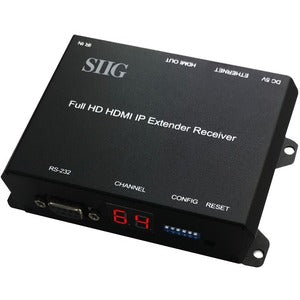 Full HD HDMI Extender over IP with PoE/RS-232 & IR - Decoder (RX) - PEGASUSS 