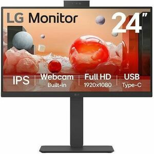 LG 24BA850-B 24" Class Webcam Full HD LCD Monitor - 16:9 - Textured Black - PEGASUSS 