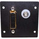 Wiremold DVI F/F Barrel with 3.5mm Stereo with Solder Tabs - PEGASUSS 